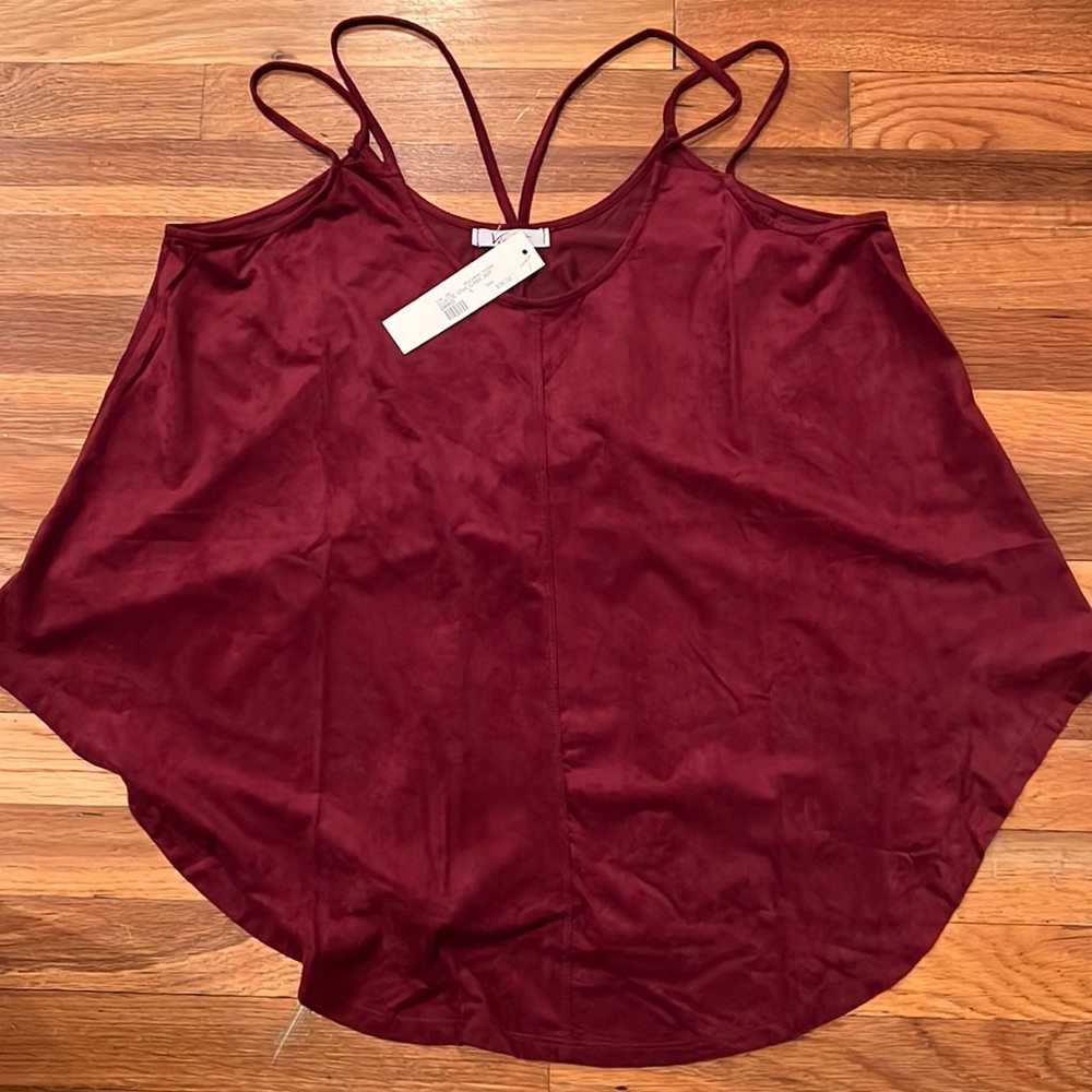 NWT suede cami